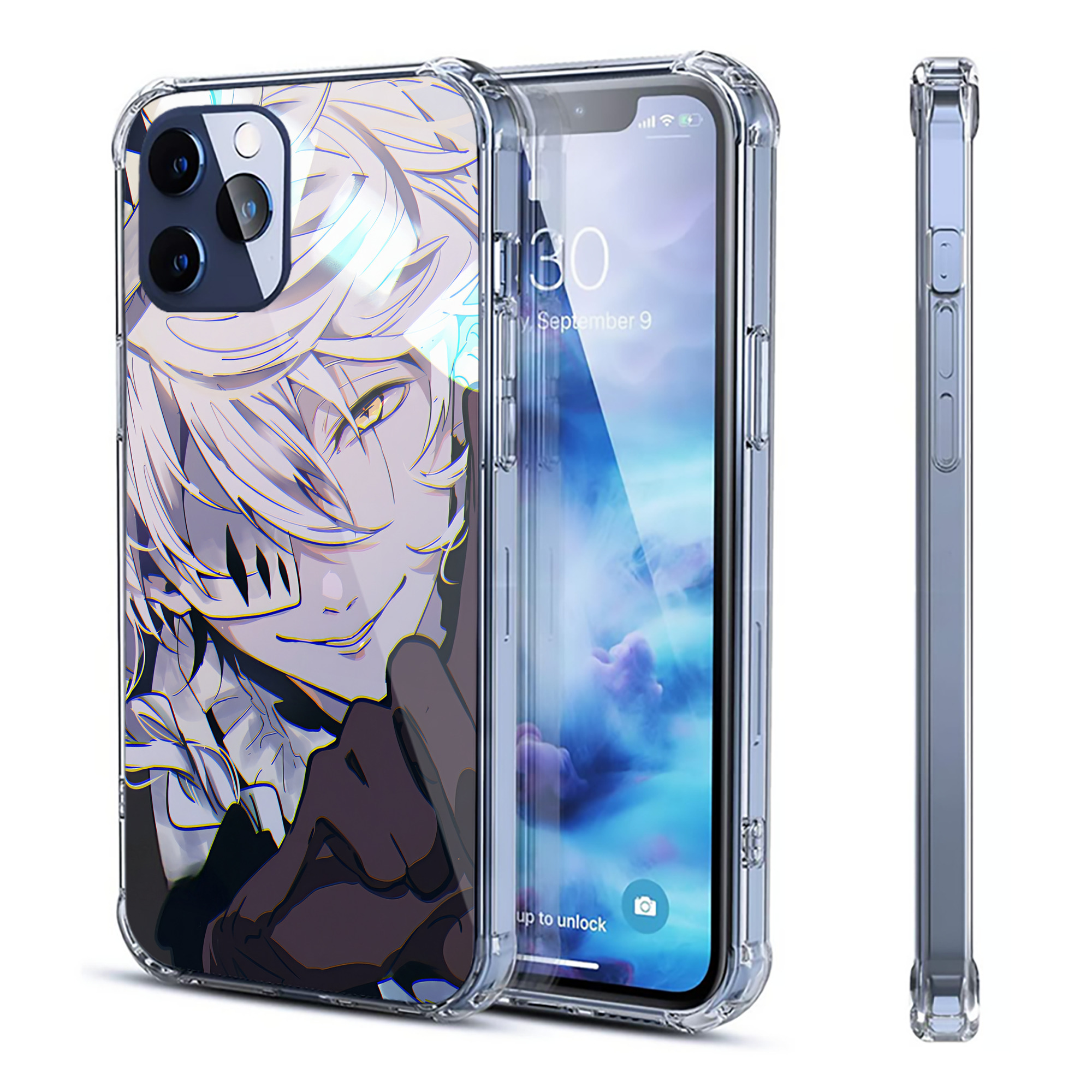 （画像用） 文豪ストレイドッグス Bungo Stray Dogs 【iPhone 12シリーズ対応】透明スマホケース（クリアソフトケース）
